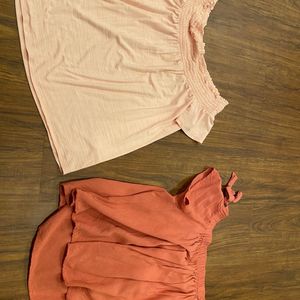 Pink off the shoulder bundle